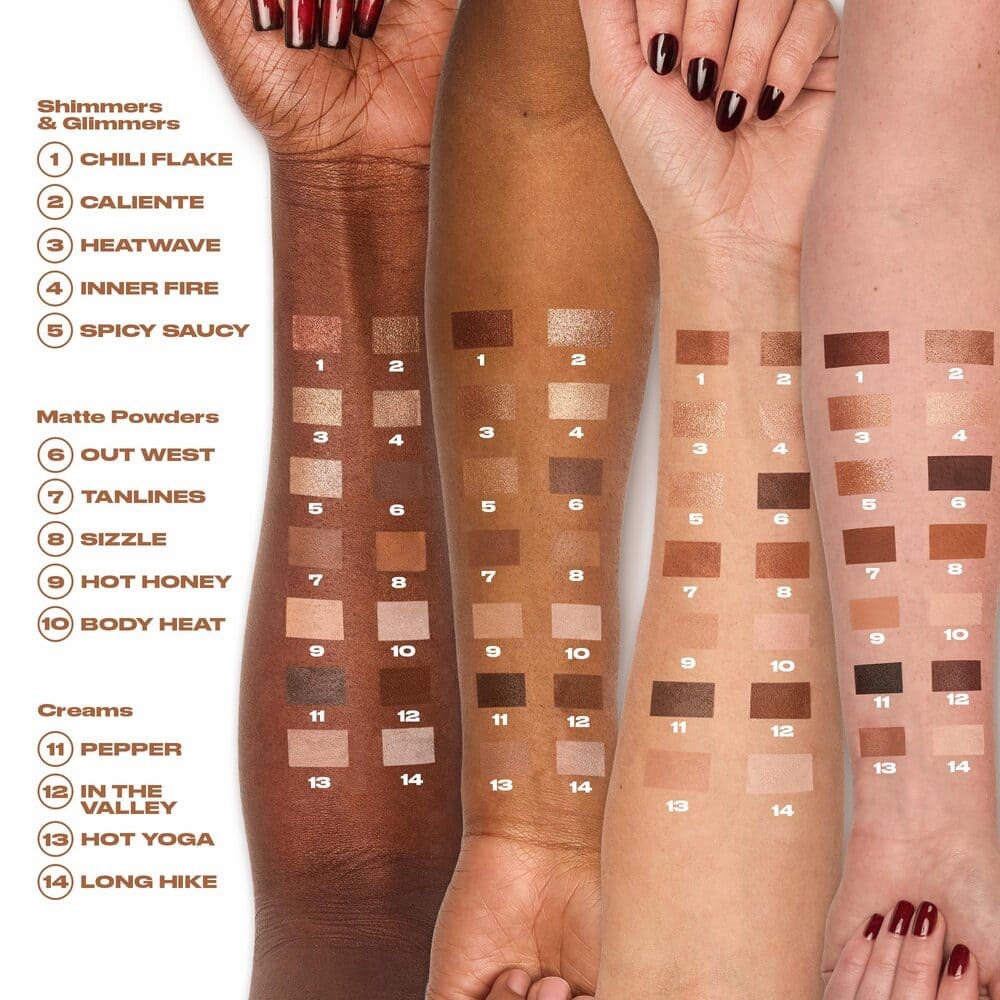 NAKED SHAPED MULTI-TASKING EYESHADOW PALETTE WARM (PALETA DE SOMBRAS EN TONOS CÁLIDOS)